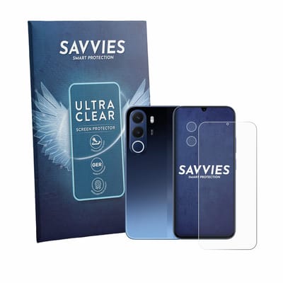 Savvies - Screenprotector voor realme C100x (Voor+Camera) - Folie Beschermfolie transparant 18 Stuks