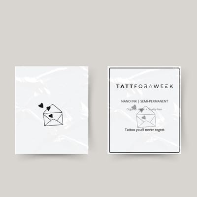 Tijdelijke tattoo love message | Neptattoo volwassenen | Tijdelijke tattoo voor volwassenen | Temporary tattoo | Plaktattoos voor volwassenen | Neptattoos | Probeer zorgeloos een tattoo | tattforaweek
