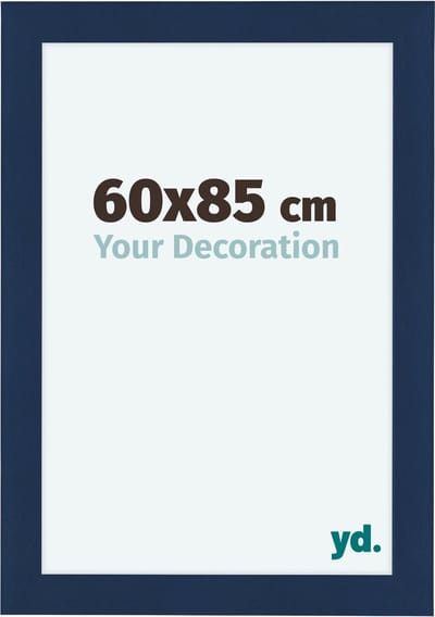 Your Decoration - Fotolijst 60x85 cm - MDF - Donkerblauw Geveegd - Como