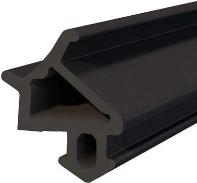 DQ-PP Raamafdichting, Zwart, 1 meter, S-1530 Universeel, PVC-ramen, Rubber afdichting Afdichtingsband, Kunststof raamafdichtingen, ALU-profielafdichting Deurafdichting
