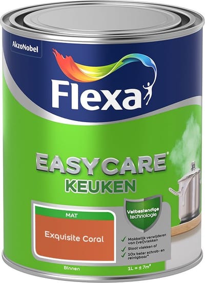 Flexa - Easycare Keuken - Exquisite Coral - Mengverf - 1 L