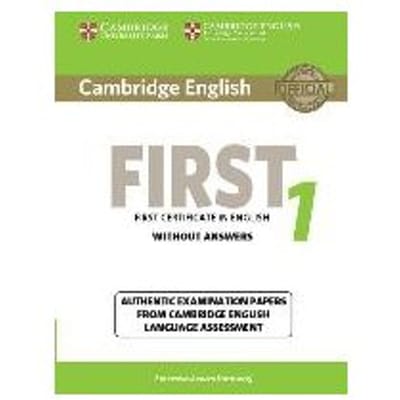 Cambridge English First 1 For Revised Exam From 2015 Student's Book Without Answers