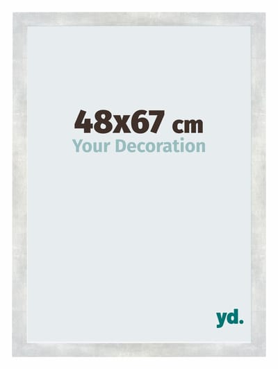 Your Decoration - Puzzellijst 48x67 cm - Zilver Glanzend Vintage - Puzzellijst 500-1000 stukjes - MDF Fotolijst - Mura