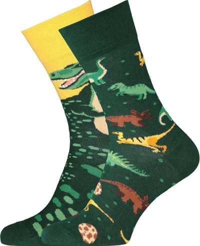Toffe Sokken - Gekke Sokken - Leuke Sokken - The Dinosaurs - Maat: 43 t/m 46