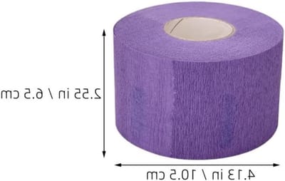 Verwijderbare Papieren Strips voor Haarverf en Bescherming, Elastisch en Comfortabel voor Professioneel Gebruik in de Kapsalon - Paarse Enkele Verpakking