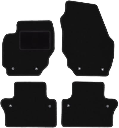 Zwarte veloursmatten voor: Volvo XC70 III stationwagen (2007-2016)