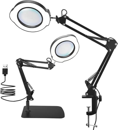 Vergrootglas met Verlichting en Standaard, 15x Vergroting Multifunctioneel