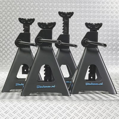 Datona® Assteunen 12 ton - 4 stuks - maximale hoogte 74,5 cm - Zwart
