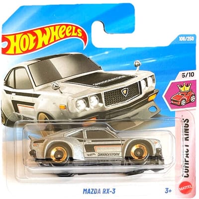 HOT WHEELS MAZDA RX-3 SILVER 106/250 HW COMPACT KINGS 5/10 SHORT CARD 1:64 2026
