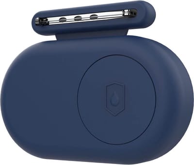 Scoby - SmartTag2 houder - Siliconen case - Geschikt voor Samsung Galaxy SmartTag2 - Veiligheidsspeld bevestigen - Track kinderen - Blauw