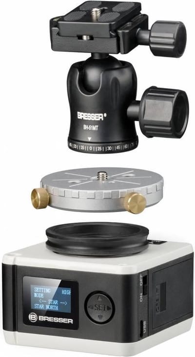 Bresser Startracker Photo Mount - Volgmotor Geschikt voor Fotocamera voor maken van Astrofoto's