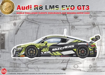 NuNu Modelbouwpakket Auto - 24044 Audi R8 LMS GT3 - World Challenge Europe Imola 2022 - Auto Plastic - 1:24 - Modelbouw