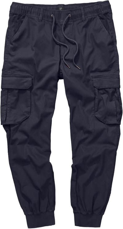 JP 1880 - Heren - Cargobroek FLEXNAMIC® veel zakken Moder-Fit - Navy blauw - Maat 3XL
