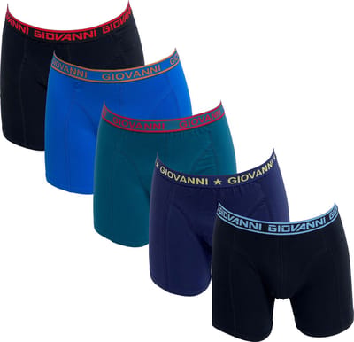 5-pack Giovanni Heren boxershorts assorti - maat S
