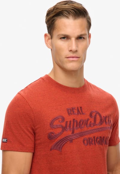 Superdry - Geborduurd Vintage Logo T-shirt - Heren - T-shirts