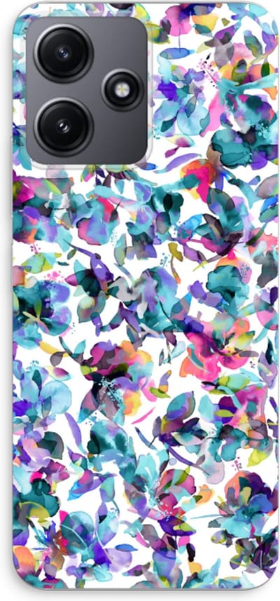 Case Company® - Hoesje geschikt voor Xiaomi Redmi 12 hoesje - Hibiscus Flowers - Soft Cover Telefoonhoesje - Bescherming aan alle Kanten en Schermrand
