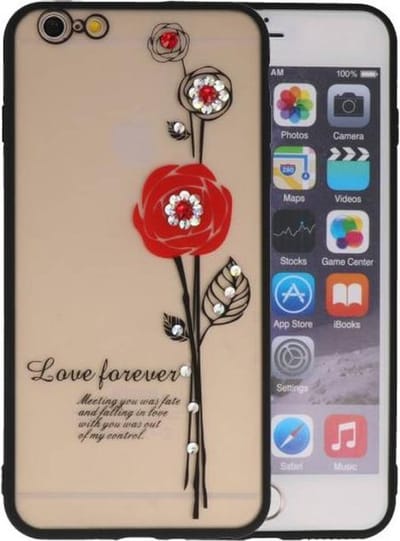 Love Forever Hoesjes Geschikt voor iPhone 6 / 6s Plus Rood