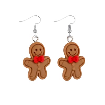 zilver Oorbellen speculaasmannetje