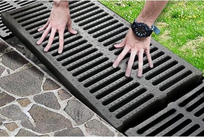 Afvoerrooster - Drainagerooster Oprit - Water Afvoeren - Hoge Belastbaarheid - 50 x 20 cm - Zwart