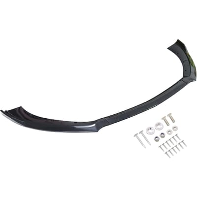 Fibre de Carbone 3 Pièces Lèvre de Spoiler Bas de Caisse Lame Diviseur Pelle de Carrosserie Lèvre de Pare-chocs Avant de Voiture black