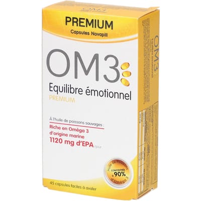 OM3 - Emotioneel evenwicht -Premium Formule - Omega 3 - 1050 mg EAP - 45 capsules