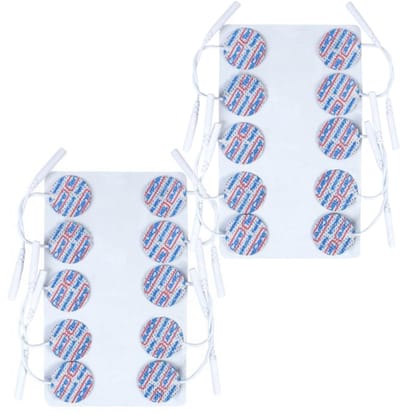 TensCare - Bundel 2x 10 pads cirkelvorm (1 set) |electroden pads tens | elektrodenpads | Zelfklevende Elektroden Pads | Gel-elektroden | tens pads | tens elektroden | tens plakkers | tens elektrode pads