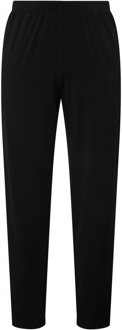 Ulla Popken - Dames - Broek jersey smalle pijpen elastische band - Klassiek zwart - Maat 42+
