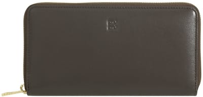 DuDu Mauritius Portemonnee Leder 19 cm - Unisex - Horizontaal - coffee brown