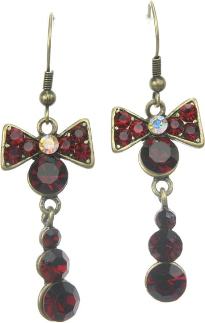 Behave - Oorhangers strikvorm met steentjes - Vintage feeststijl