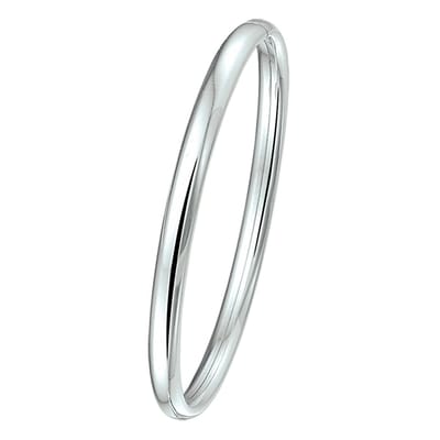 Zilveren bangle armband dop 5 mm ovale buis zilver 1001340