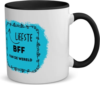 Akyol - liefste bff van de wereld Spaarpot - Vriend - de liefste beste vriend - verjaardag - cadeautje voor beste vriend - beste vriend artikelen - kado - geschenk - 350 ML inhoud