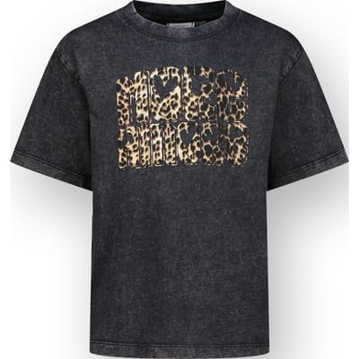 Vingino Girls Hannemiek T-shirt Washed Black Size: 10 | T-shirts Outlet | Unisex | Zwart