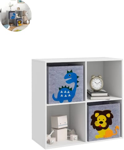 Speelgoedkast – Speelgoedkist - Opbergkast voor Kinderen – Organizer – Kinderkast – Speelgoed - Wit