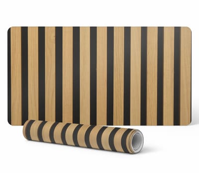Beschermende vinylmat voor bedrijven en kantoren, verticale houtnerf, 120x60 cm