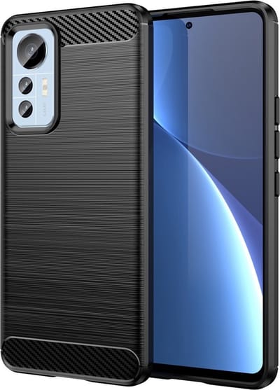 Coverup Hoesje - Geschikt voor Xiaomi 12 Lite Hoesje - Coverup Armor Brushed TPU Back Cover - Zwart