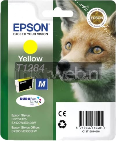Epson T1284 inktcartridge geel (origineel)