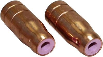 Vuldraadmondstuk Gasmondstuk - MIG MAG - Lassen Beschermen - Keramische Ring - 2 Stuks - Grijs