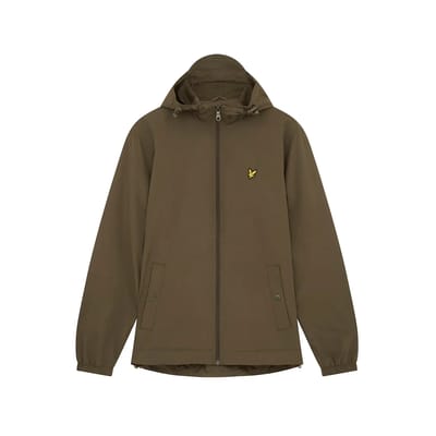 Lyle & Scott Jas Zip Through Olijfgroen - Maat M - Heren - Tussenjas