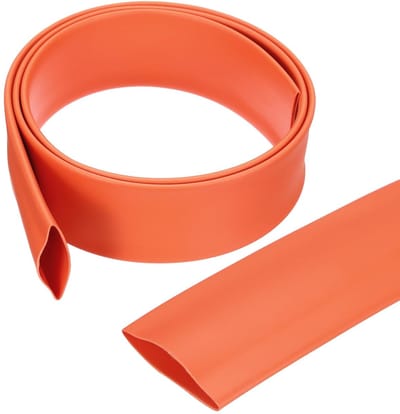 Krimpkous, 25,4 mm, waterdicht, 3:1, dual-wand, marine, zelfklevende industriële krimpkous, kabelommanteling, 25,4 mm, oranje-1 m