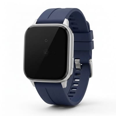 Marineblauw silicone horlogebandje 22 mm Geschikt voor serie samsung galaxy watch 3 (45 mm) / Galaxy Watch 46 mm voor dames en heren – verwisselbare smartwatch band met glad ontwerp en metalen gesp als vervangend horlogebandje