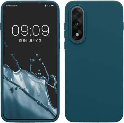 kwmobile telefoonhoesje geschikt voor OnePlus Nord 5 - Hoesje met siliconen coating - Smartphone case in mat petrol