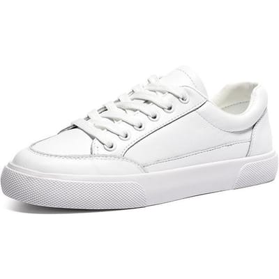 Mode Femmes Chaussures Décontractées Vulcanisées Blanches Cuir Véritable Sport Marche Course Été Plateforme Plates Baskets Femme EUR 35 blanc