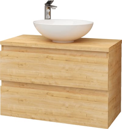 ALONI SALLY wastafelonderkast – 80 cm – Eiken