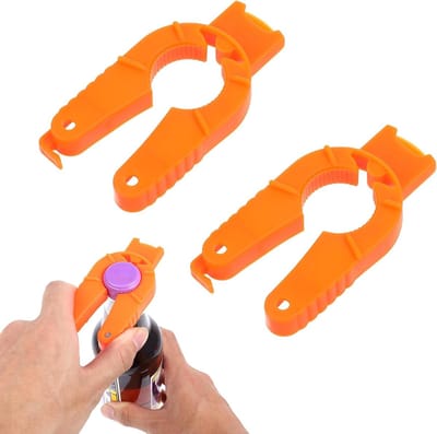 3-in-1 Flesopener Set voor Senioren, Gemakkelijk te Gebruiken, Multifunctioneel, Geschikt voor Zwakke Handen, Inclusief Schroefdopopener en Plastic Flesopener