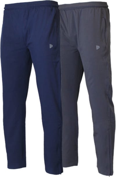 2-Pack Donnay - 2-way Stretch trainingsbroek (Alex) - Sportbroek - Heren - Navy/Dark Grey (945) - maat S