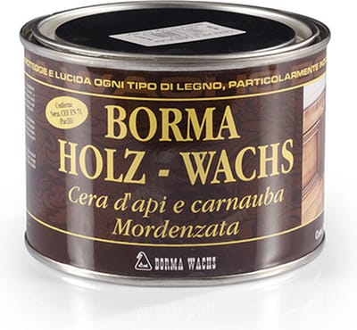 Borma Wachs Holzwachs Meubelwas pasta met pure bijenwas Kleurloos / transparant 500ml