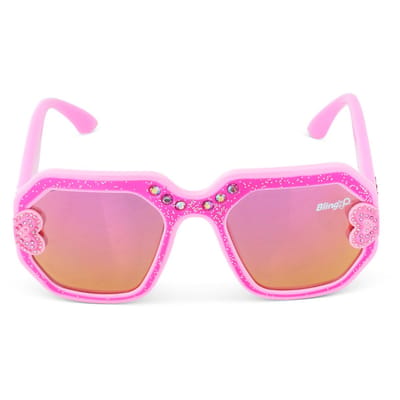 Bling2o ZONNEBRIL: MIAMI BEACH - Rays of Rose, siliconen, 100% UV bescherming, in doorzichtige bewaardoos, 3+