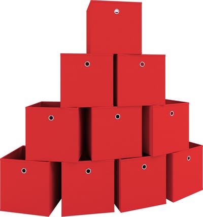 Set van 10 vouwdozen vouwdoos stoffen doos vouwdozen plank doos opbergdozen
