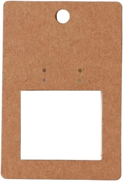 Oorbellen Kaarten - Sieraden Display - Sieraden Presenteren - Zelfklevend Tasje - 400 Stuks 6x9cm - Bruin