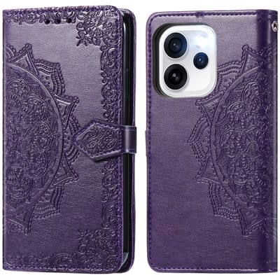 imoshion Hoesje - Geschikt voor Oppo Reno15 Pro (5G) - Mandala Bookcase - Paars